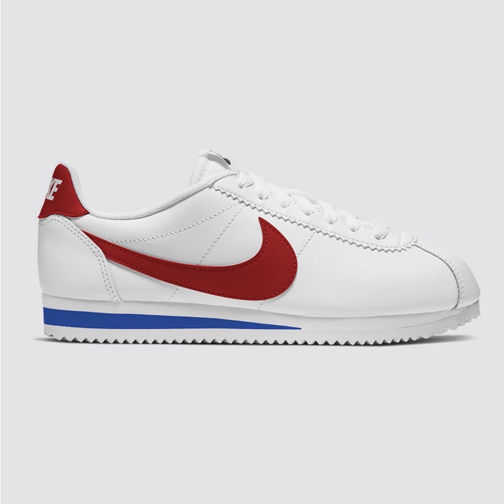 Nike Cortez White Red Classic Sneakers Youth Size 7Y Retro Running Shoes